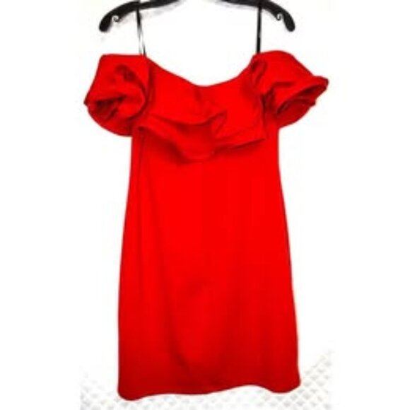 NWT! NEW Christmas red . FOREVER 21 RED DRESS - Picture 6 of 7